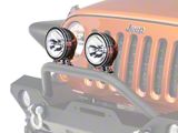 Rugged Ridge 6-Inch Round Halogen Fog Light; Single (Universal; Some Adaptation May Be Required)