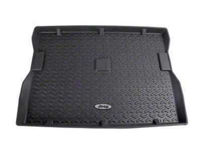 Rugged Ridge All-Terrain Cargo Liner with Jeep Logo; Black (87-95 Jeep Wrangler YJ)