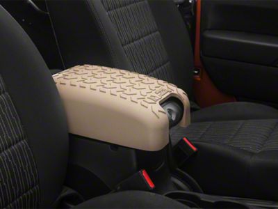 Rugged Ridge Center Console Cover; Tan (07-18 Jeep Wrangler JK)