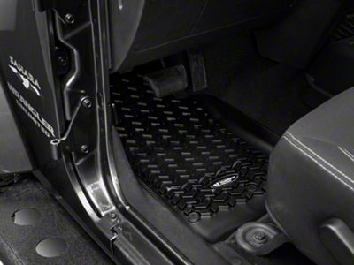 Rugged Ridge All-Terrain Front Floor Liners; Black (07-18 Jeep Wrangler JK)