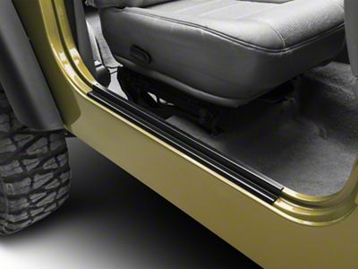 Rugged Ridge Door Entry Guards; Black (97-06 Jeep Wrangler TJ)