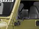 Rugged Ridge Door Mirrors; Black (87-02 Jeep Wrangler YJ & TJ)