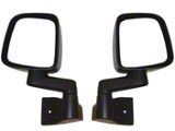 Rugged Ridge Door Mirrors; Black (87-06 Jeep Wrangler YJ & TJ)