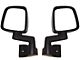 Rugged Ridge Door Mirrors; Black (87-06 Jeep Wrangler YJ & TJ)