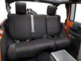 Rugged Ridge Neoprene Rear Seat Cover; Black (07-18 Jeep Wrangler JK 4-Door)