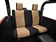 Rugged Ridge Neoprene Rear Seat Cover; Black/Tan (07-18 Jeep Wrangler JK 2-Door)