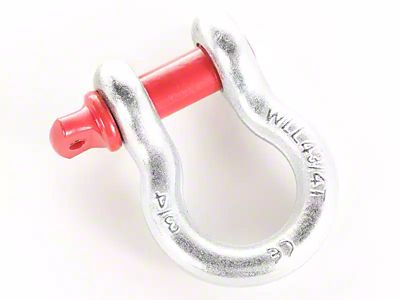 Rugged Ridge 3/4-Inch 9,500 lb. D-Ring Shackle; Galvanized