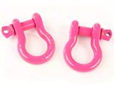 Rugged Ridge 3/4-Inch D-Ring Shackles; Pink