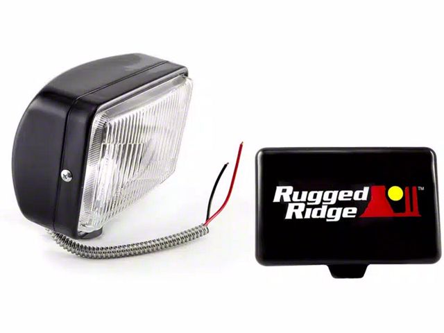 Rugged Ridge 5x7-Inch Halogen Fog Light (Universal; Some Adaptation May Be Required)