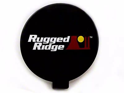 Rugged Ridge 6-Inch Slim Off-Road Light Cover; Black