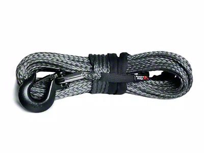 Rugged Ridge 7/16-Inch x 90-Foot Dark Gray Synthetic Winch Line; 22,500 lb.