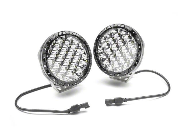 Rugged Ridge 7-Inch Round LED Driving Lights (Universal; Some Adaptation May Be Required)