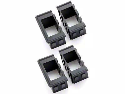 Rugged Ridge Rocker Switch Housing Kit; 4-Pieces (Universal; Some Adaptation May Be Required)