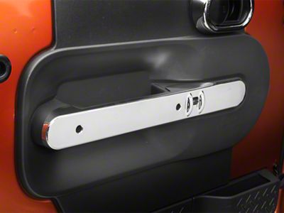 Rugged Ridge Door Handle Trim; Chrome (07-10 Jeep Wrangler JK)