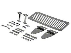 Rugged Ridge Hood Dressup Kit; Stainless Steel (87-95 Jeep Wrangler YJ)