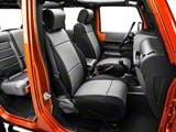 Rugged Ridge Neoprene Front Seat Covers; Black/Gray (07-10 Jeep Wrangler JK)