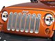 Rugged Ridge Billet Style Grille Inserts; Polished (07-18 Jeep Wrangler JK)