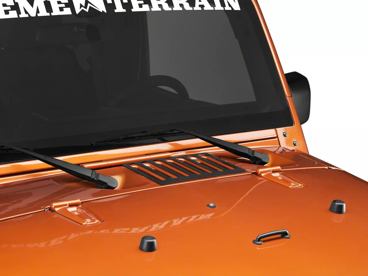 Rugged Ridge Jeep Wrangler Hood Vent Cover - Black 11206.05 (07-18 Jeep ...