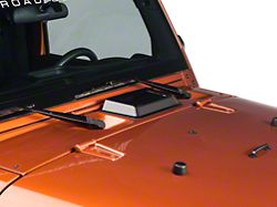 Rugged Ridge Cowl Vent Scoop; Smoked (98-18 Jeep Wrangler TJ & JK)