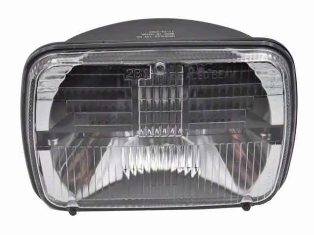 Rugged Ridge 4x7-Inch Sealed Beam LED Headlight; Chrome Housing; Clear Lens (84-01 Jeep Cherokee XJ)