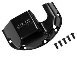 Rugged Ridge Dana 30 Differential Skid Plate with Jeep Logo; Black (84-01 Jeep Cherokee XJ)