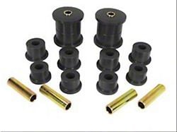 Rugged Ridge Rear Leaf Spring Bushings; Black (84-01 Jeep Cherokee XJ)