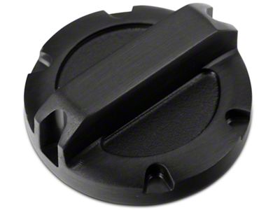 Rugged Ridge Brake Master Cylinder Cap; Black Aluminum (20-24 Jeep Gladiator JT)