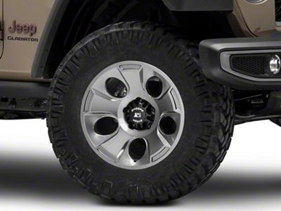 Rugged Ridge Drakon Gunmetal Gray Wheel; 18x9 (20-24 Jeep Gladiator JT)