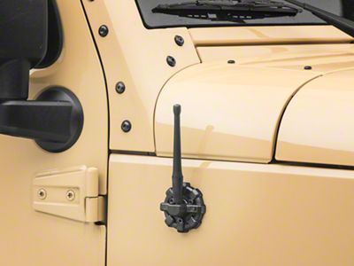 Rugged Ridge Elite Antenna Base with 6-Inch Reflex Antenna (20-23 Jeep Gladiator JT)