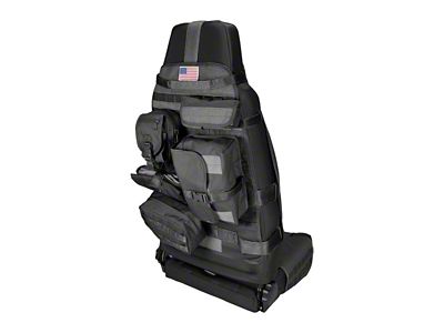 Rugged Ridge Front Cargo Seat Cover; Black (Universal; Some Adaptation May Be Required)