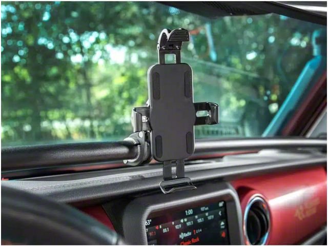 Rugged Ridge Universal Cell Phone or GPS Device Mount (20-24 Jeep Gladiator JT)