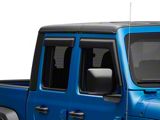 Rugged Ridge Window Visors; Matte Black (20-24 Jeep Gladiator JT)