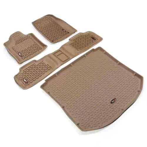 Rugged Ridge Jeep Grand Cherokee AllTerrain Front, Rear and Cargo Floor Mats; Tan 13988.24 (11