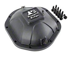 Rugged Ridge Dana 44 Axle Boulder Aluminum Differential Cover; Black (93-04 Jeep Grand Cherokee ZJ & WJ)