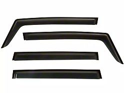 Rugged Ridge Front and Rear Window Visors; Matte Black (15-23 Jeep Renegade BU)