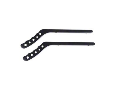 Rugged Ridge Aluminum Rear Grab Handles; Black (07-18 Jeep Wrangler JK)