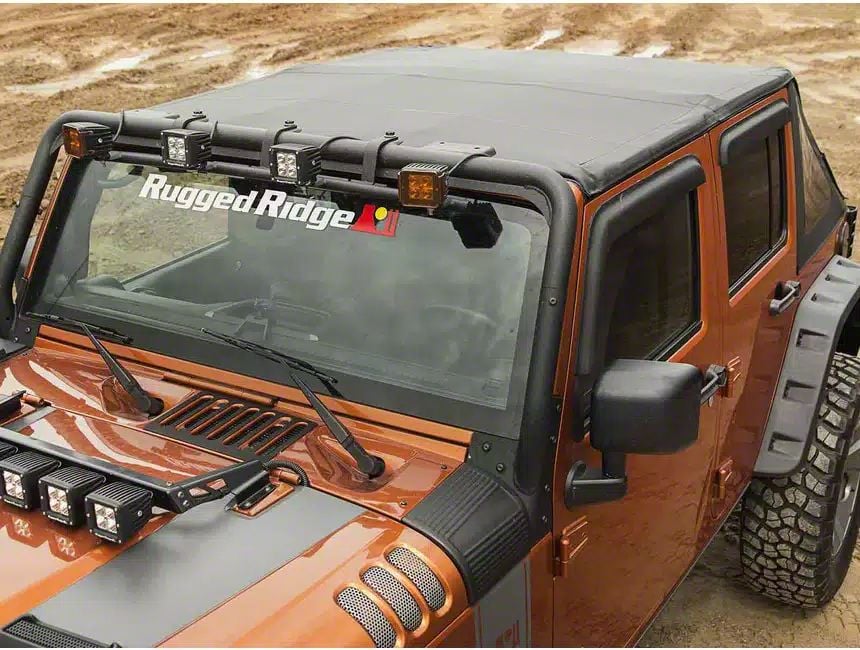 Rugged Ridge Jeep Wrangler Bowless Montana Soft Top with Tinted Windows ...