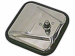 Rugged Ridge CJ Style Door Mirror Head; Stainless Steel; Passenger Side (76-86 Jeep CJ7)