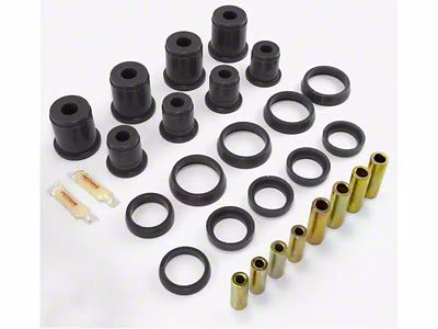 Rugged Ridge Front Control Arm Bushing Kit; Black (97-06 Jeep Wrangler TJ)