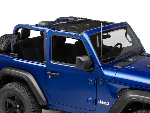 Rugged Ridge Front Eclipse Sun Shade; Black (18-24 Jeep Wrangler JL 2-Door)