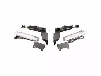 Rugged Ridge Front Fender Chop Brackets with Daytime Running Lights (18-24 Jeep Wrangler JL Rubicon)