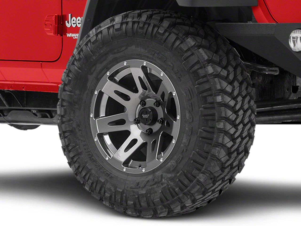 Rugged Ridge Jeep Wrangler XHD Gunmetal Gray Wheel; 17x9; -12mm Offset  15301.30 (18-24 Jeep Wrangler JL) - Free Shipping