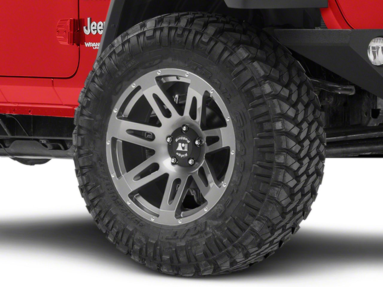 Rugged Ridge Jeep Wrangler XHD Gunmetal Gray Wheel; 20x9; -12mm Offset  15306.02 (18-24 Jeep Wrangler JL) - Free Shipping