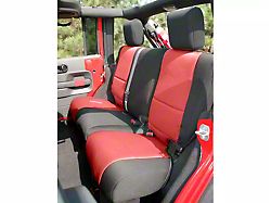 Rugged Ridge Neoprene Rear Seat Cover; Black (07-18 Jeep Wrangler JK 4-Door)