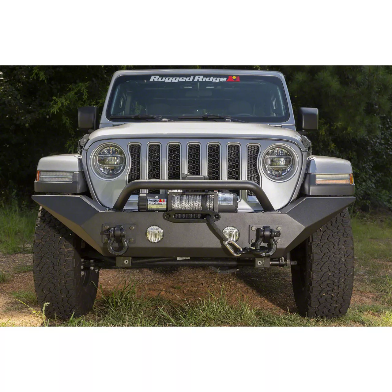 Rugged Ridge Jeep Wrangler Spartan Front Bumper with High Clearance ...