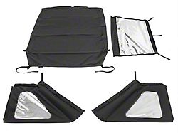 Rugged Ridge Voyager Sailcloth Soft Top with Tinted Windows; Black Diamond (18-24 Jeep Wrangler JL 4-Door)
