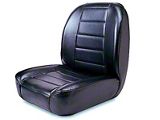 Rugged Ridge Low-Back Front Seat; Black (76-95 Jeep CJ5, CJ7, Wrangler YJ)