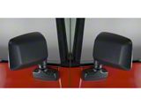 Rugged Ridge Door Mirrors; Black (87-95 Jeep Wrangler YJ)