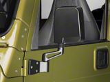 Rugged Ridge Door Mirror; Driver Side; Black (87-02 Jeep Wrangler YJ & TJ)