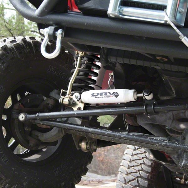 Rugged Ridge Jeep Wrangler ORV Steering Stabilizer 18475.02 (87-06 Jeep  Wrangler YJ & TJ)